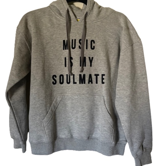 NEW custom music is my soulmate grey hoodie - Picture 1 of 4